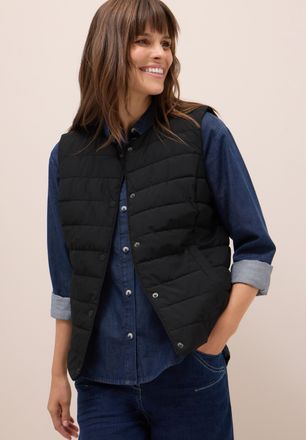 Cecil Steppweste CECIL perfekt f&uuml;r die &Uuml;bergangszeit, Damen, Gr. XS (36), schwarz, Web, Obermaterial: 100% Polyester. Futter: 100% Polyester, unifarben, h&uuml;f