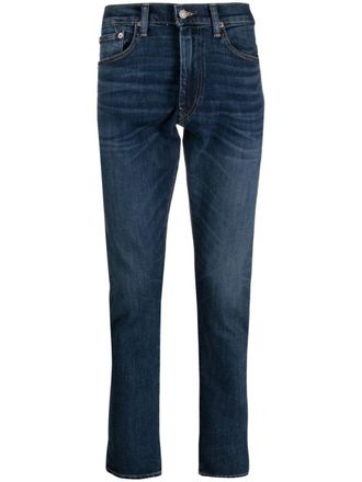 Polo Ralph Lauren Jeans con lavaggio scuro a vita media - Blu