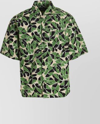 Dsquared2 cotton bowling collar shirt