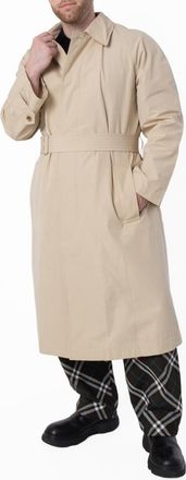 Burberry Mens EKD Logo Cotton Blend Trench Coat, Brand Size 46 ( US Size 36 )