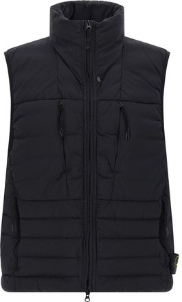 Stone Island Dark Blue Sleeveless Jacket