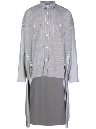 Facetasm Camicia oversize a righe - Grigio