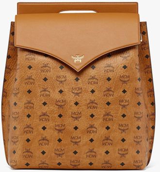 MCM Diamond Backpack In Visetos Leather Mix