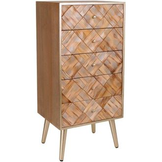 Wanderlust Deco Sinfonier De Madera Marr&oacute;n 44,5x34x93