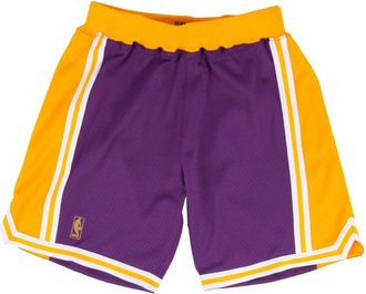 Mitchell & Ness NBA Authentic Shorts Los Angeles Lakers Road 1996-97 Purple Yellow ASHRGS18122-LALPURP96