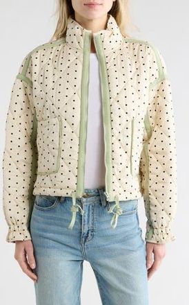 Blank NYC Cropped Quilted Jacket in On The Dot at Nordstrom Rack, Size X-Small