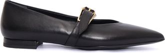 Sergio Levantesi Pointed Toe Stiletto Heels In Black Leather