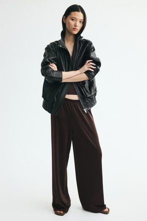H&M Jersey Pull-on Pants in Dark Brown at Nordstrom, Size X-Small