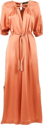 Clips Infinito Silky Puff Sleeve Midi Dress