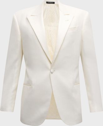 Emporio Armani Men & apos;s Textured Solid Dinner Jacket