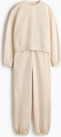 H&M 2-teiliges Sweatshirt-Set - Beige