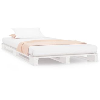 Berkfield Home Pallet Bed White 90x190 cm Single Solid Wood Pine