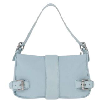 Bottega Veneta Pre-owned Vintage Schoudertas - Dames - Pre-owned - Blauw - Maat: ONE Size Nylon