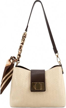 Like Dreams Womens Sabine Woven Scarf Crossbody Bag In Ivory