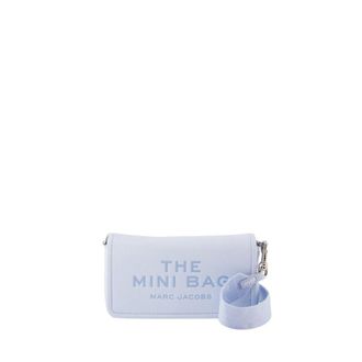 Marc Jacobs Tassen, unisex, Blauw, ONE Size, Leer, Leren Mini Crossbody Tas