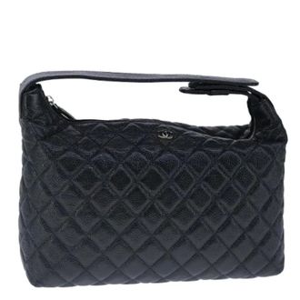Chanel Pre-owned Vintage Schoudertas - Dames - Pre-owned - Zwart - Maat: ONE Size Leer