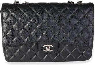 Chanel Classic Flap Jumbo shoulder bag - women - Caviar Leather - One Size - Black