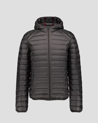 Jott Mens Nico Lightweight Hooded Down Jacket - Anthracite, Size Small