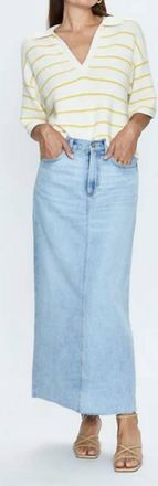 Pistola Denim Raye Denim Maxi Skirt In Jardin