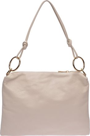 Luisa Vannini Beige Rundleer Tas