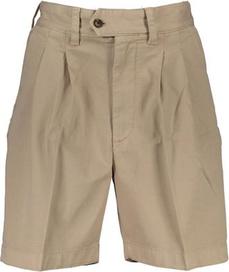 GANT Beige Bermuda Shorts met Logo - Heren - Korte Broeken - Beige - W29 - Katoen - Korte Broeken