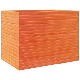 Berkfield Home Garden Planter Wax Brown 90x60x68.5 cm Solid Wood Pine