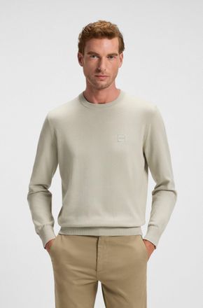 Boss Orange by Hugo Boss Strickpullover BOSS ORANGE Kanovano, Herren, Gr. XXL, beige (light beige271), Strick, Obermaterial: 95% Baumwolle, 5% Kaschmir, unifarben, regular fit