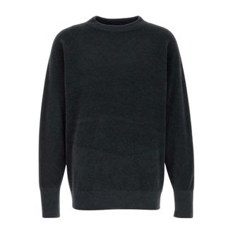 Goldwin Round-neck Knitwear, male, Gray, Size: S Mesh Pile Crew