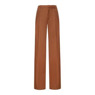 Chlo&eacute; Pantaloni - female - Chlo&eacute; - Straight Trousers - Brown - XS - Trousers
