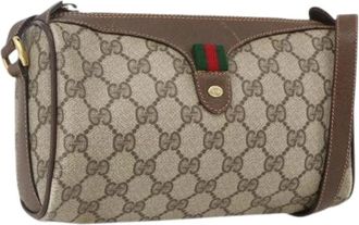 Gucci Pre-owned Cross Body Bags, female, Beige, Size: ONE SIZE Pre-owned Plastic Cross Body Bag