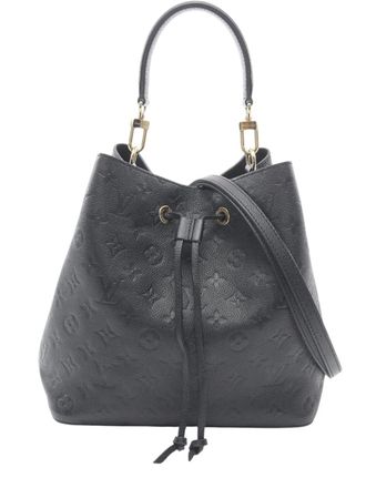 Louis Vuitton 2021-2025 Monogram Empreinte Neonoe MM bucket bag - Black