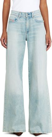 Diesel Flare Jeans Regular Waist 1978 D-Akemi - Jeans - Woman - Blue