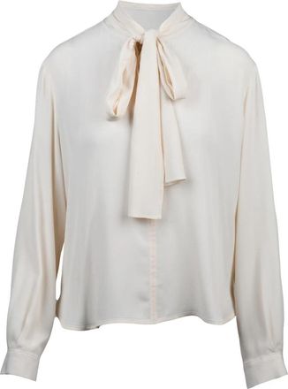 Seventy Chiffon Blouse - Dames - Blouses - Beige - 2XS - Chiffon - Overhemden