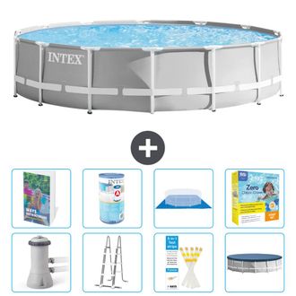 Intex Piscina Prism Frame Redonda - 427x107 Cm - 9-piezas S572