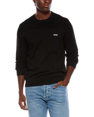 HUGO BOSS Boss Hugo Boss Momentum Wool-Blend Crewneck Sweater