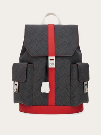Ferragamo Men Dual-pocket backpack - Citymatch Capsule Red