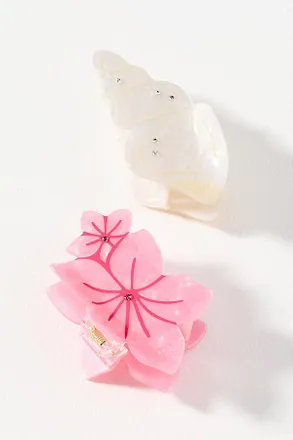 Frasier Sterling Summer Claw Clips, Set of 2