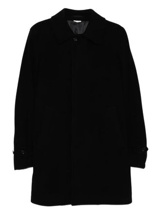 Comme Des Gar&ccedil;ons brushed coat - men - Wool/Nylon/Cupro - L - Black