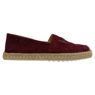 Tod's Tods Gomma Espadrille Ballerinas in Bordeaux Su&egrave;de