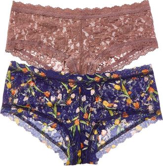 Hanky Panky Set Of 2 Printed Boyshort