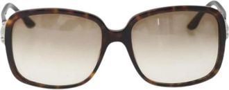 Gucci Pre-owned Vintage Zonnebril - Dames - Vintage Accessoires - Bruin - ONE Size - Vintage