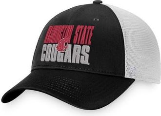 Top of the World Mens Top of the World Black/White Washington State Cougars Stockpile Trucker Snapback Hat at Nordstrom