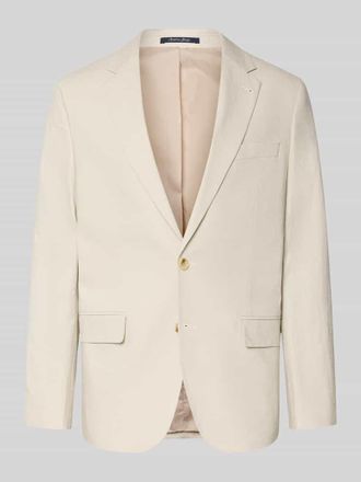 Christian Berg Sakko aus Leinen-Mix mit Pattentaschen in Dunkelblau, Gr&ouml;&szlig;e 102