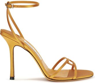 Jimmy Choo London Orange Ankle-strap Heels