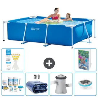Intex Piscina Con Estructura Rectangular - 220x150x60 Cm - 7-piezas S160