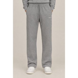 Off-white Mens Heather Grey Cotton Sweatpants, Size L