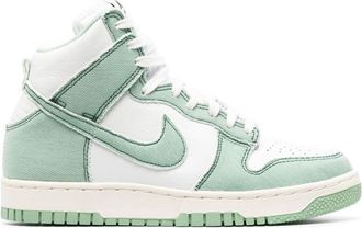 Nike Dunk High 1985 Green Denim sneakers - women - Leather - 11.5