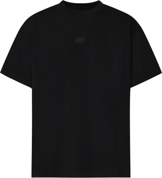 Maison Margiela Relaxed-Fit Black T-Shirt With Signature Logo Patch