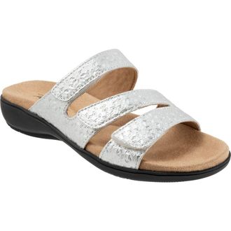 Trotters Rose Tool Slide Sandal in Silver at Nordstrom Rack, Size 8.5