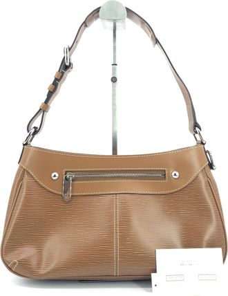 Louis Vuitton Brown Epi Leather Shoulder Bag With Womens Zipper (Pre-Owned)